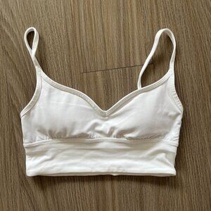 NWOT Lululemon White Align Sweetheart Bra, A/B Cup (Size 6)